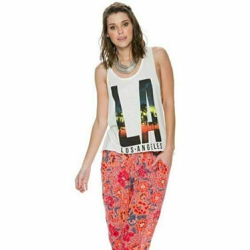 Swell Women's LA Lights Muscle Tank Size L - Picture 2 of 7